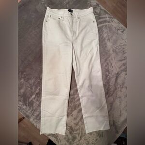 J. Crew Women's White Stovepipe Jeans